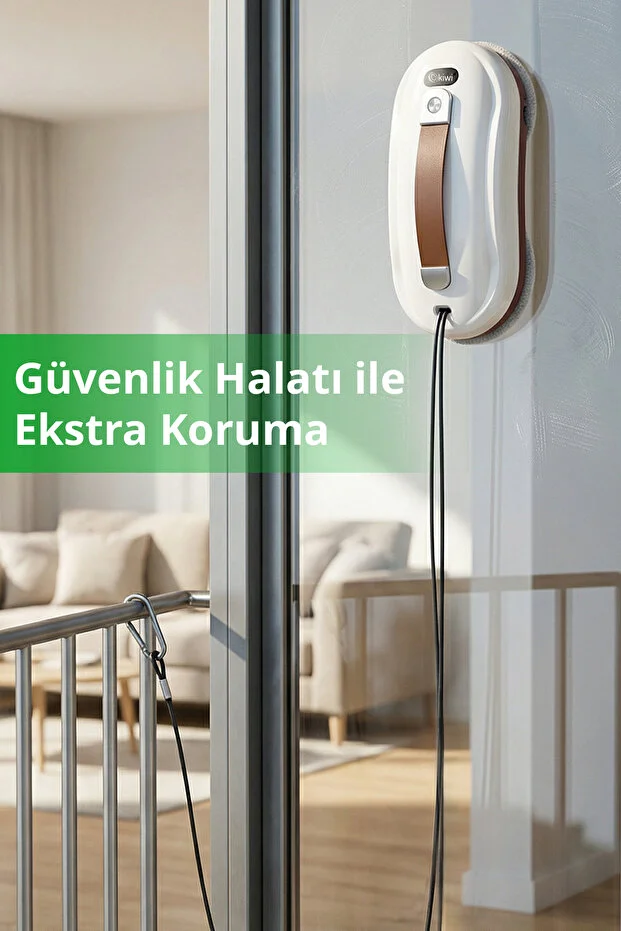 KWC-7131 Pencere Temizleme Robotu | Otomatik Emiş & Çift Mop & Uzaktan Kumanda